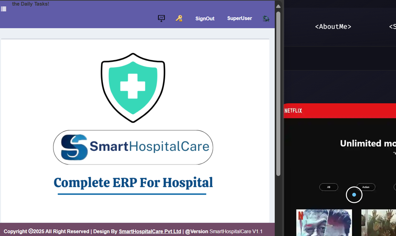 netflix clone website preview image